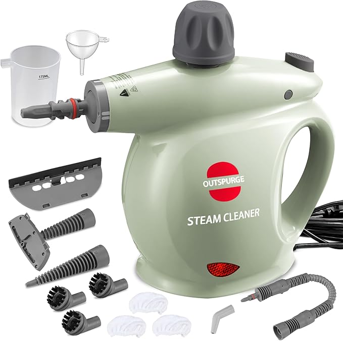 Handheld Steam Cleaner, Pressurized Multi-Surface